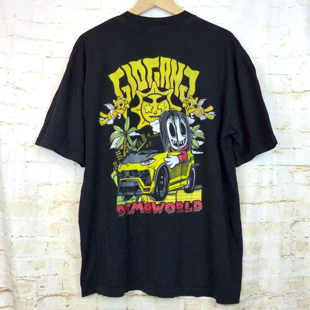 GloGang × Demo World Joyride Tee Men XL Black Graphic Chief Keef Rap Streetwear